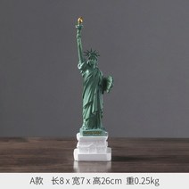 자유의여신상 인테리어 장식품 빈티지 소품 기념 미국 자유 동상 뉴욕시 그림 창조적 인 공예 미국 모델, a