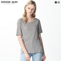 [보니알렉스] (BONNIE ALEX) 멜란지 라운드 티셔츠