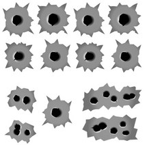 스타라인 총알 3종 스티커, 총알스티커3 1개, 총알스티커3