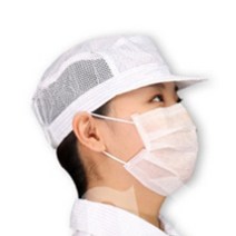 모자 크린 룸 후드 귀 망사 정전기 무진 방지 제전 복, 스카이블루2XL
