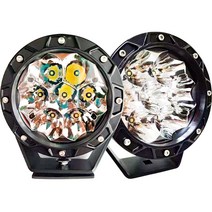 SS테크마린 35W 집중형 LED 서치라이트 차량용 선박 조명 레저보트 전문가용 써치라이트 작업등 집어등 2개 1세트 제품, 2개 1세트 백색