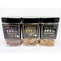 (오리 유통기한 23년 12월 9일)국내생산 무전분 강아지 간식 브로펫 튼튼츄 230g(연어/오리/황태)+마시쮸 수제간식 70g증정, 오리, 230g