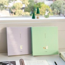 코니테일 너를기다리는맘 초음파 사진 보관 앨범 꾸미기 주수 스티커 수유 일지 태아 태교 임신 다이어리 일기장, 라벤더