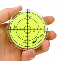원형수평계 수평대 측량자 평행자 미니 휴대용 60mm, 1개