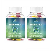 비라이브 신바이오틱스 프로바이오틱 앤 프리바이오틱 딸기 레몬 블루베리맛 60구미 2팩 BeLive Synbiotics