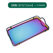 은주전자 1.2L 내열성 럭셔리 찻주전자 컵 세트 붕규산 다이아몬드 모양의 커피 냉수 차 과일 주스 물, 02 Colorful Tray