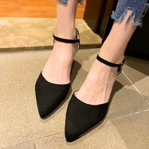 여성 데일리 사이드 오픈 스틸레토 힐 스트랩 펌프스 S008