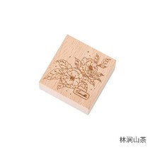 낙관도장 캘리그라피 레트로 꽃 장식 스탬프 ins 식물 나무 장착 고무 스탬프 카드 만들기 DIY 공예 스크