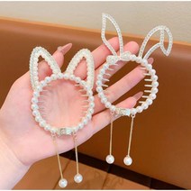 캐릭 유아 포니테일 클립 머리끈 유아핀 헤어클립 집게핀 머리끈 머리핀