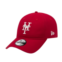 MLB 쿠퍼스 타운 체인 뉴욕 메츠 언스트럭쳐 볼캡 스칼렛 남녀공용!! 커플모자!! 편안한!!