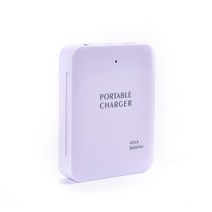 충전기 휴대폰 가전제품 1Pc 4 슬롯 AA 배터리 USB 보조베터리 충전기 케이스 상자 비상 전원 휴대 전화, [01] WHITE