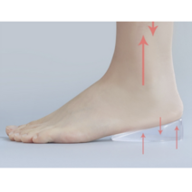 티안나는 여성용 부드러운 실리콘 투명 키높이 반깔창 3종