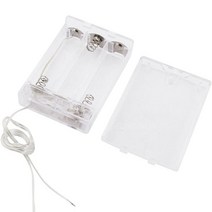 (주)승원전자 AA3구 투명 LED 커버홀더 LED조절 스위치형 배터리홀더 AA3개의 건전지로 LED바 조절 LED전구조절 건전지홀더