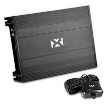 NVX NDA501 980와트 RMS N-시리즈 클래스 D 브릿지블 5채널 앰프 (CEA-2006 준수) 베이스 원격 손잡이 포함, 500W RMS Monoblock
