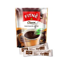 섬유질을 채우는 FITNE 인스턴트 초코 믹스 흰색 강낭콩 추출물 부드러운 맛 초콜릿 음료 설탕 없음 수크랄로스 감미료 10 봉지, 10개, 상세참조