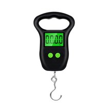 냉매저울 에어컨저울 낚시 수하물 여행을위한 휴대용 50kg 디지털 저울 교수형 전자 홈, 작은 갈고리