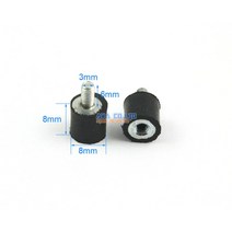 남여공용 고무 방진 마운트 보빈 아이솔레이터 15x15mm 바디 M4 x 10mm 10 피스, 한개옵션0, 한개옵션0