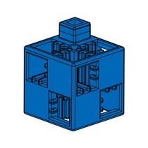 아텍 (Artec) 아텍 블록 블록 단품 기본 사각형 블루 100 개 077843