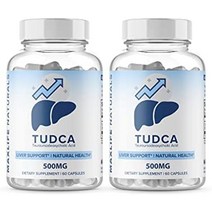 tudca 간 지원 보충제 - tudca 500mg 60인분 - 간 정화 - 간 구조 보조 담즙염 - tudca bile salt - 간 해독 정화 지원 tudca 보충제, 60카운트(2개 팩)