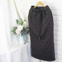 쿨젠 누빔 롱스커트 치마바지패딩레깅스후리스원피스