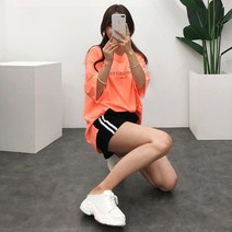 큰옷빅진 밴딩트레이닝숏팬츠(360)빅사이즈여자반바지