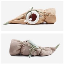 애완용 산책 이동 가방 켄넬 캐리어 눕눕백로터스 고양이 터널 애완 동물 드릴링 Foldable 침낭 대화 형 장, 01 lotus shape_01 92 by 27cm