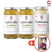 청정원 파스타소스 알리오올리오360g x2+까르보나라350g x1+싱글까르보나라150g x1 증정, 1개