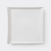 [JAJU/자주] 다미 정사각 접시_25cm, FR, 화이트