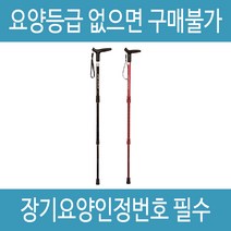 복지용구 지팡이 나래-1000 노인 어르신 실버용품, 블랙, 감경대상자 6%