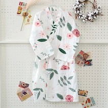 골프 호텔 목욕 바스로브 여름 3초 골프장 화이트장미 M 여성 샤워 가운, 남성블랙, L