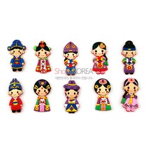 입체메모홀더10p-전통인형 외국인선물한국기념품