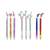 샤이닝볼펜세트 다꾸 문구덕후 다이어리 필기도구 문구 귀여운볼펜 캐릭터볼펜, 블루핑크