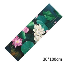 냉각 스포츠 인쇄 수건 30*100cm 요가 매트 커버 미끄럼 체육관 피트니스 마이크로 화이버 여행 빠른 건조 쿠션 필라테스, 노란색