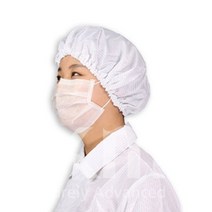 케이엠 방진 모자 제전모 무진모 크린룸 후드 C3 위생 식당 주방 안전모, 화이트S