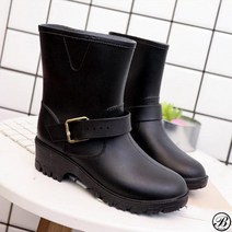 동자언니 여성용 벨트 레인부츠