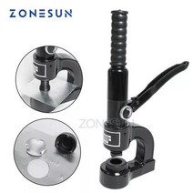 ZONESUN 휴대용 유압 펀칭 기계 펀치 둥근 구멍 강철 금속 25mm 파는 사람 오프너 천공기 도구, 16mm mold