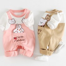 와우베베 신생아 아기 베이비 큐티래빗바디슈트 100일 돌 문센룩 아기외출복 출산선물 긴팔우주복 예쁜옷