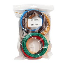 쓰리디펜 3D펜 3D펜세트 3D 프린팅 펜 필라멘트 리필 모델링 입체 무공해 다채로운 핸들 세트, 1.금