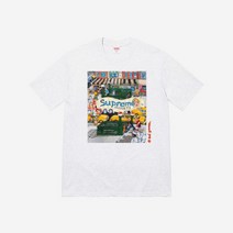 슈프림 맨하탄 티셔츠 애쉬 그레이 - 22SS Supreme Manhattan T-Shirt Ash Grey 남성 반팔티셔츠