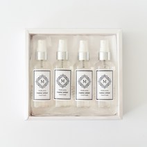 메이드써니 화이트 에디션 천연 섬유향수 100ml 4개+쇼핑백 선물 세트, 4개