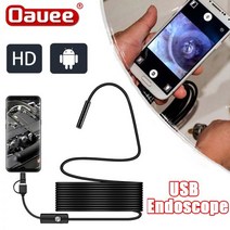 내시경 카메라 유연한 IP67 방수 마이크로 USB 검사 안드로이드 PC 노트북 5.5/7mm6LEDs 조정 가능 123713, 1M, 5.5mm, 5.5mm+1M