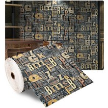 접착식파벽돌 70X1CM 집 장식 3D PVC 벽 스티커 종이 돌 벽지 DIY 소박한 효과 자기 접착제 홈, 02 A_01 70CMX1M