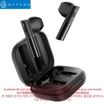 Haylou GT6 TWS 블루투스 V5.2 이어폰 AAC HiFi 스테레오 저음 대기 시간 무선 이어 버드 12mm 스피커 헤드셋 듀얼 마이크 이어폰, 블랙