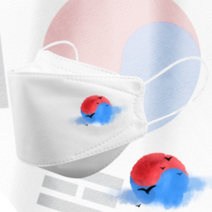 인쇄마스크 대한민국 태극기 마스크 25매 모델명 dk_45 KF94 커스텀 3D입체형
