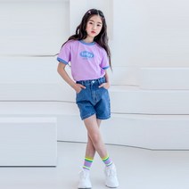 버블트리 [P251]츄닝4부데님팬츠