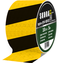 스코라 고휘도 벌집무늬 반사 테이프, 옐로우 블랙, 1개