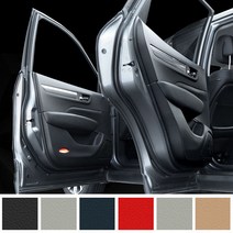 카르쉐 QM6 더뉴QM6 튜닝 용품 가죽 도어커버, 블랙, QM6 / 더뉴QM  도어커버