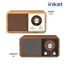 인켈 무선충전 블루투스 스피커 ANALOGUE, 월넛
