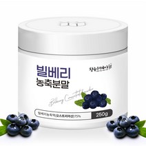 빌베리 가루 농축 분말 청소년 눈건조증 노안 눈에좋은 식품 음식 250g 1통