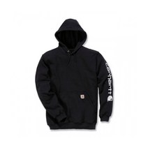 칼하트 칼하트 미드웨이트 로고 후드 블랙 / K288-001